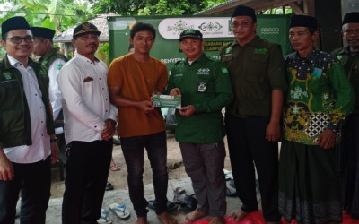 LAZISNU PCNU Lampung Tengah Salurkan Bantuan untuk Korban Angin Puting Beliung di Kecamatan Palas